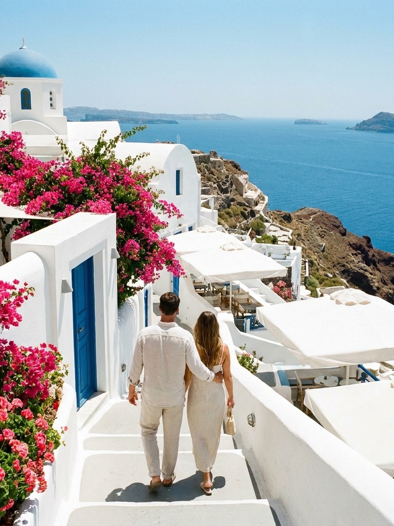 Santorini, Greece — honeymoon destination