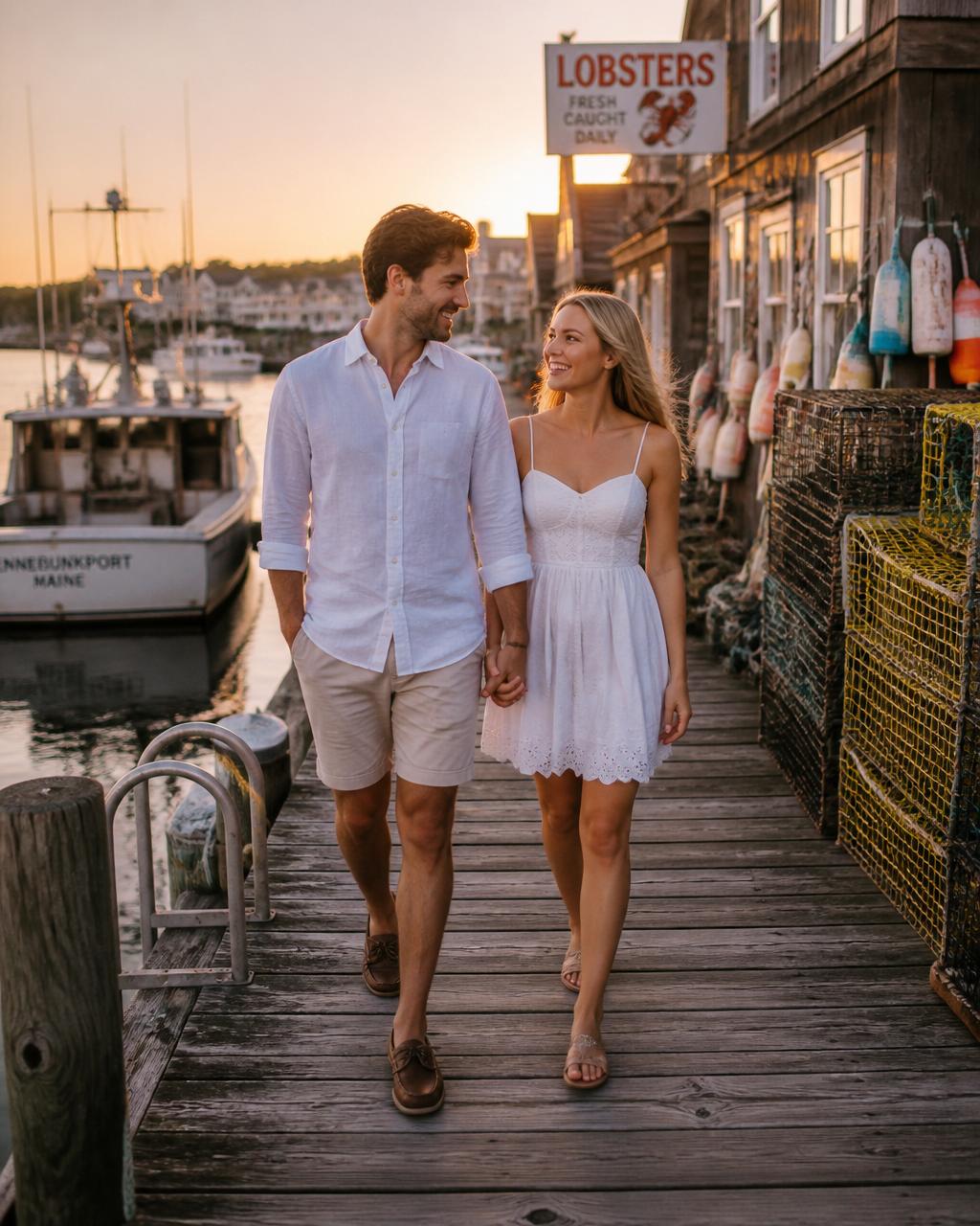 Kennebunkport, Maine honeymoon — coastal preppy classic