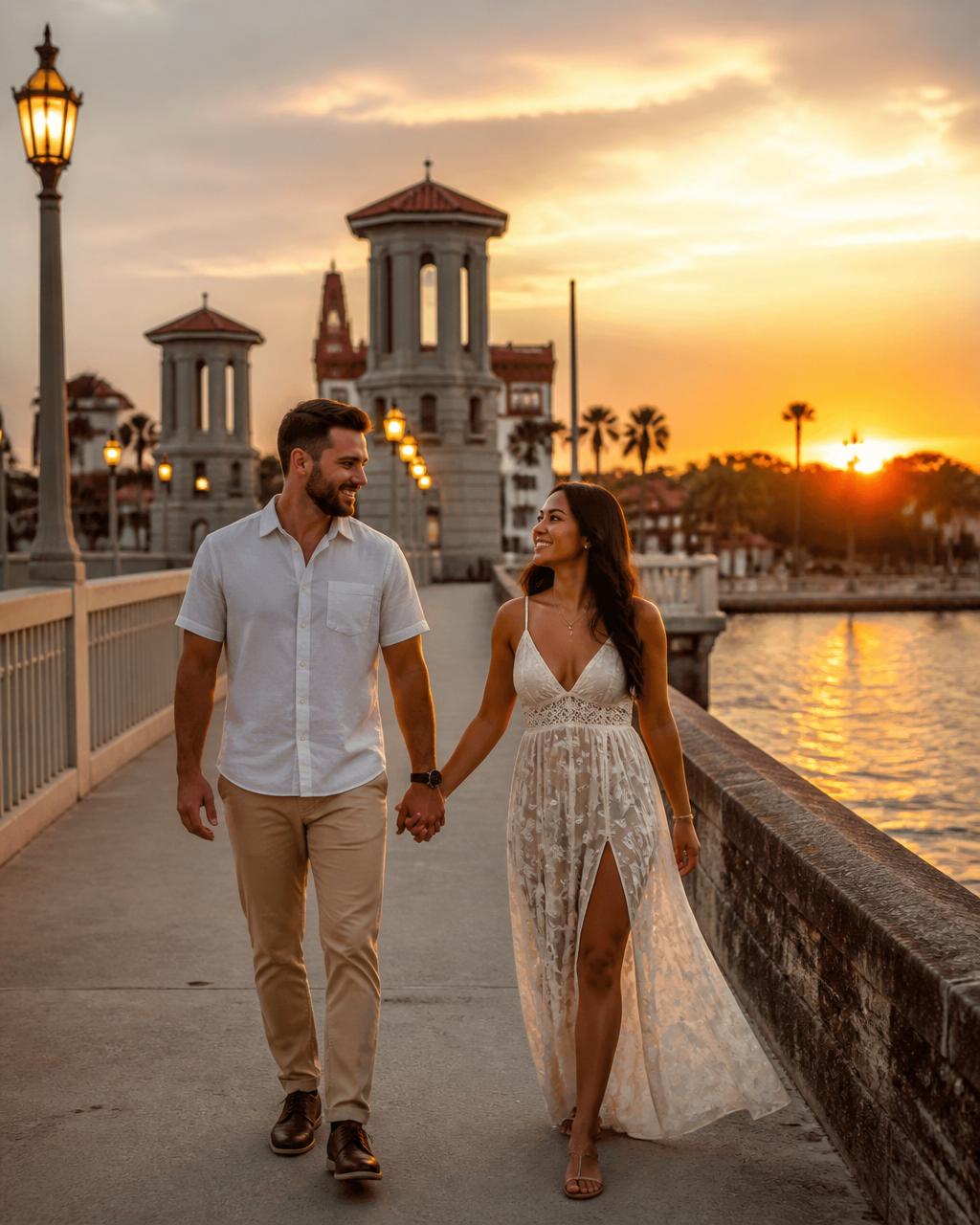 St. Augustine, Florida honeymoon — old-world spanish colonial